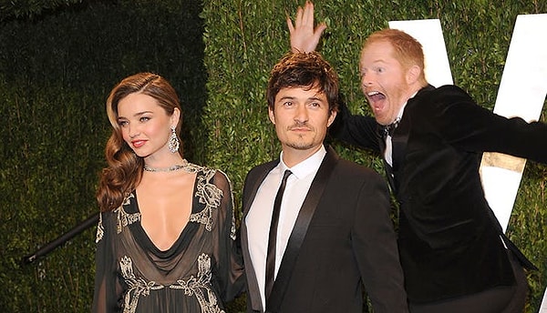 3. Миранда Керр и Орландо Блум (парочку дополняет Джесси Тайлер Фергюсон)