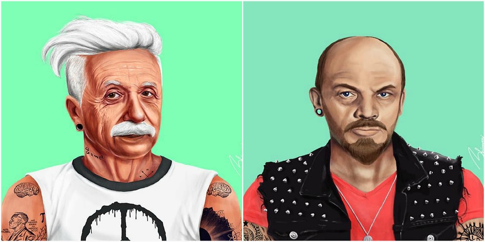 Если бы эти 16 исторических личностей были хипстерами...