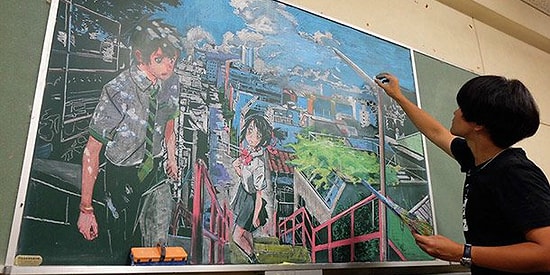 24 потрясающие картины, нарисованные мелками на доске