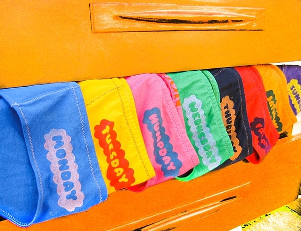 18. У вас есть трусы для каждого дня недели?