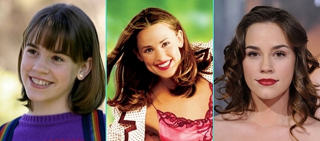 9. Keşke 30 Olsam (2004) | Christa Brittany Allen - Jennifer Garner - Christa Brittany Allen (Günümüz)