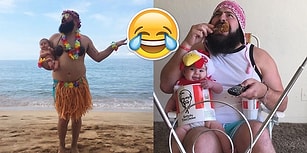 9 Aylık Kızını Kılıktan Kılığa Sokarak Fotoğraflarını Çeken Çatlak Babadan 12 Kare