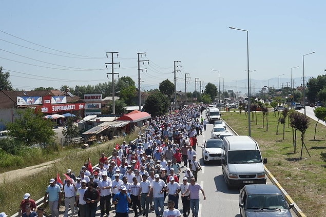 Yürüyüş yarın ikinci haftasını doldurmuş olacak...