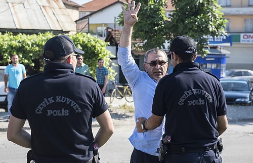 Yürüşe tepki gösterenler ise DHA kameralarına böyle yansıdı 👇