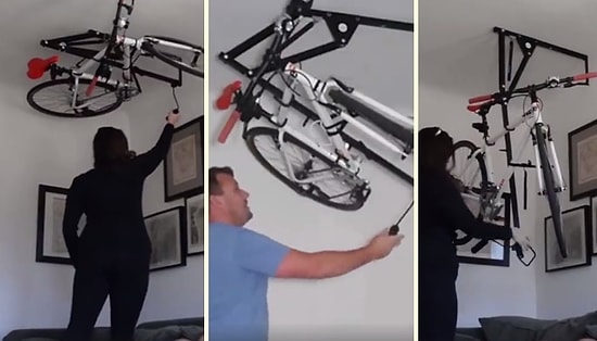 Bisikleti Koyacak Yer Bulamayanlara Muhteşem Çözüm