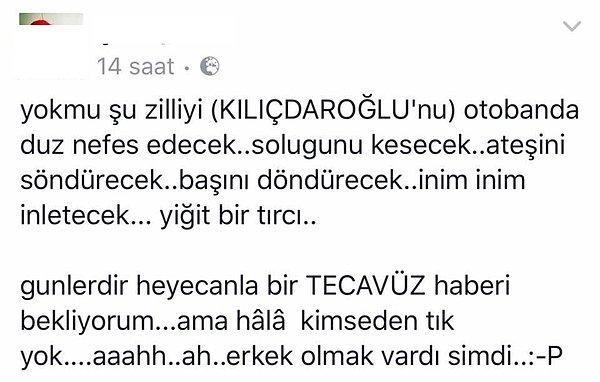 CHP Genel Başkanı Kemal Kılıçdaroğlu’nun başlattığı ‘Adalet Yürüyüşü’nün 14. gününde, bir kişinin Facebook hesabı üzerinden yaptığı akıl almaz paylaşım kan dondurdu.
