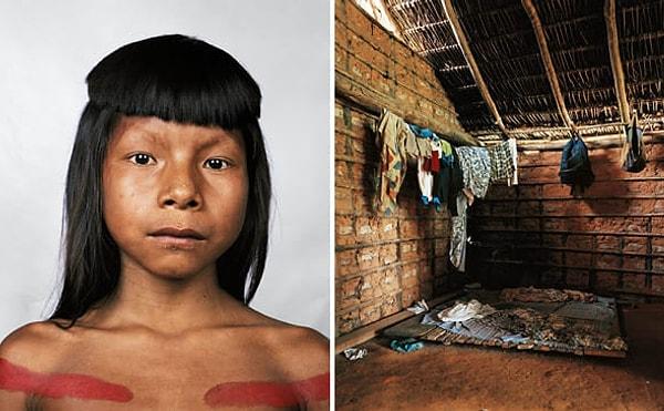 6. Ahkohxet, 8 yaşında. Amazon, Brezilya