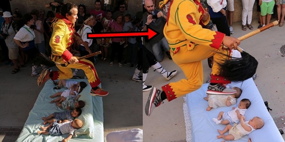 Erkeklerin Şeytan Kılığına Girip Bebeklerin Üzerinden Atladığı Tuhaf Festival: El Colacho