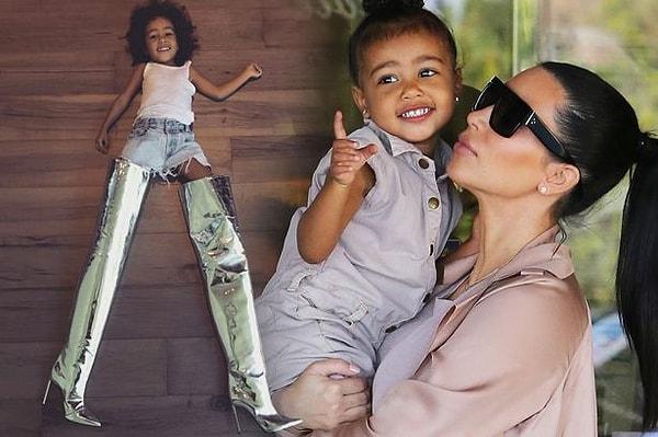 Doğduğu günden beri Kim Kardashian ve babası Kanye West'in biricik kızı North West!