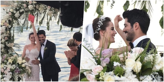 Dört Gözle Beklenen Gün Nihayet Geldi! Fahriye Evcen ile Burak Özçivit Masalsı Bir Düğünle Evlendi!