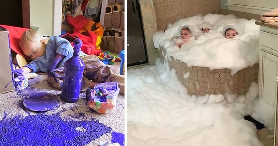 9 фото о том, что происходит, когда оставляешь детей одних на несколько минут