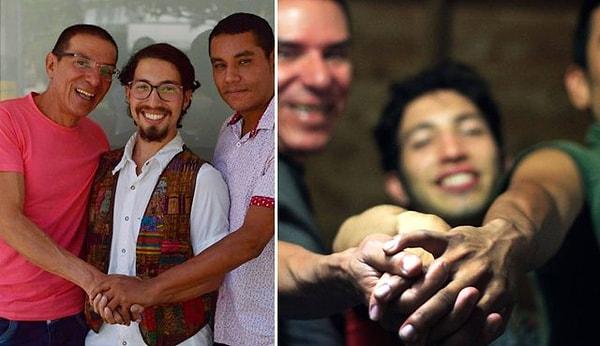 Üçlünün iki üyesi Bermudez ve Rodriguez Kolombiya’nın eşcinsel evlilikleri tanıdığı ilk çift.