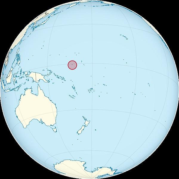 8. Dünyada en az ziyaret edilen ülke Nauru. 2011 yılında Nauru’yu yalnızca 200 turist ziyaret etmiş.
