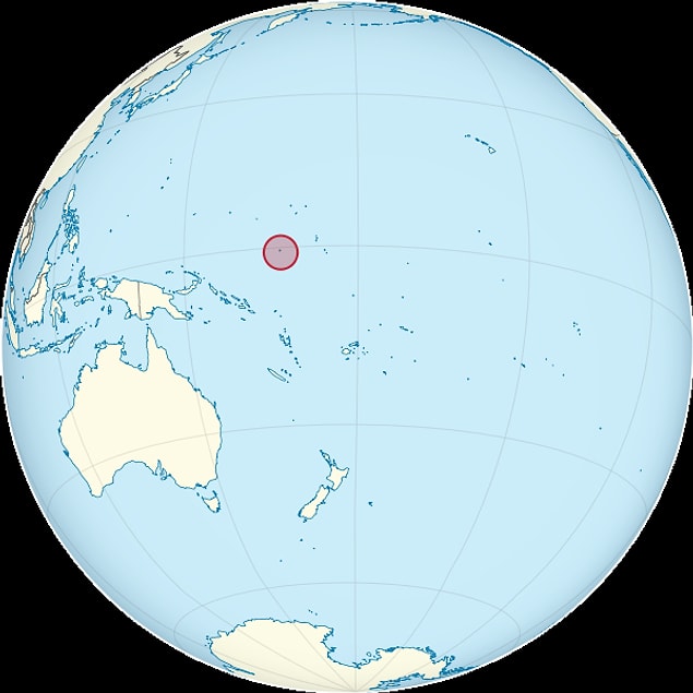 8. Dünyada en az ziyaret edilen ülke Nauru. 2011 yılında Nauru’yu yalnızca 200 turist ziyaret etmiş.