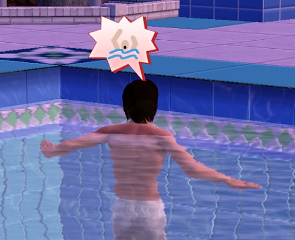 Вы умерли в бассейне!