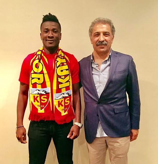 64. Asamoah Gyan ➡️ Kayserispor