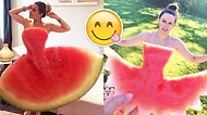 Son Dönemlerde Instagram'da Fenomen Olan Karpuz Elbiselerden 23 Ağız Sulandıran Kare