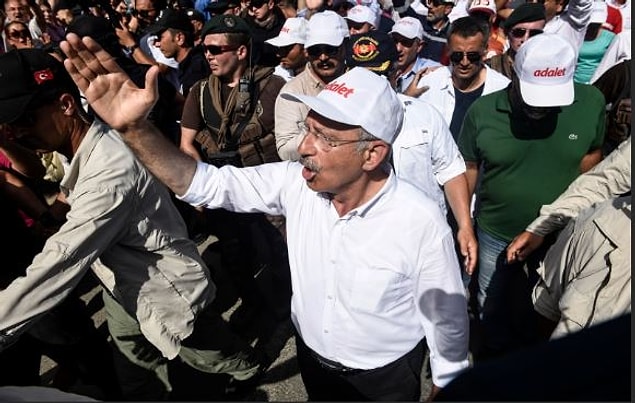 Adalet Yürüşü'nden DHA objektifine yansıyan bazı kareler...