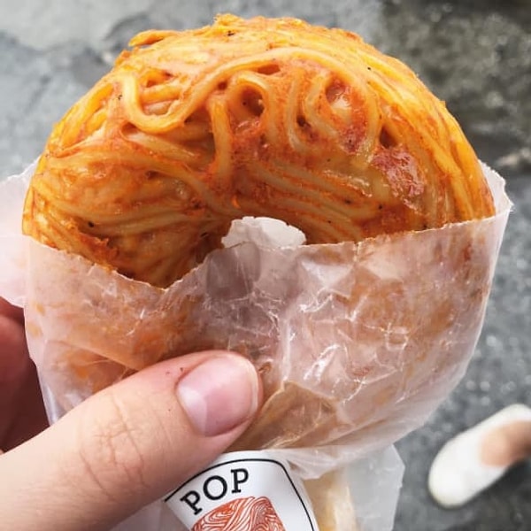 2. Спагетти-пончик 🍩+🍝