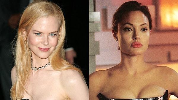 9. Николь Кидман vs Анджелина Джоли в "Мистере и миссис Смит"