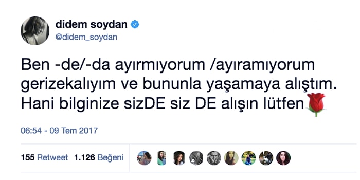 Attığı Tweetlerdeki Yazım Hatalarına Takılanlardan Bıkan Didem Soydan Yine Herkesi Güldürdü!