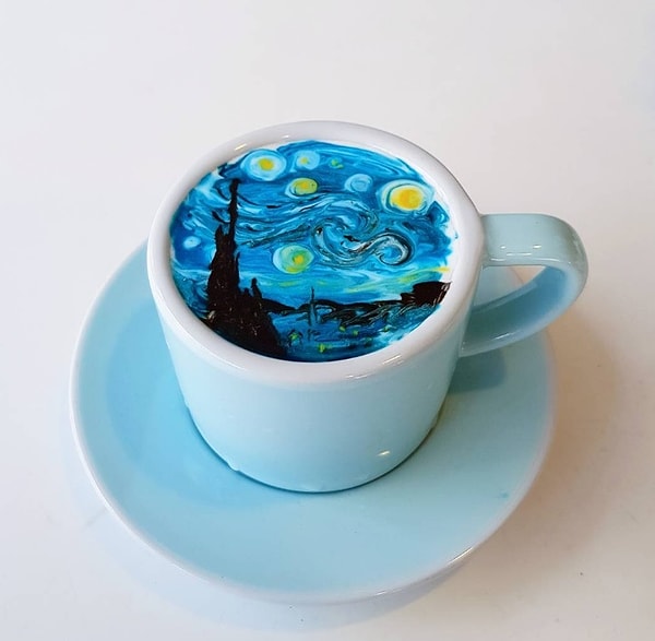 3. И у него это очень даже неплохо получается. Как вам "Звездная ночь" от Канбина Ли?