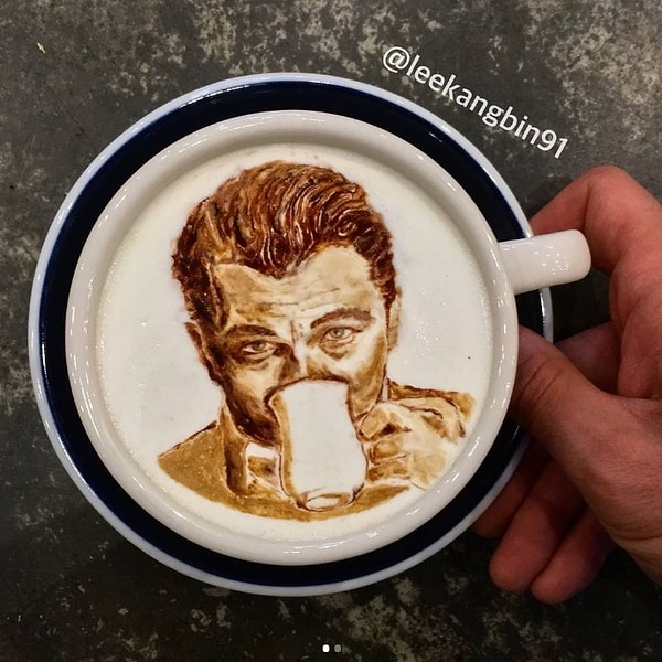 9. Впрочем, портреты людей у этого талантливого бариста тоже получаются отлично