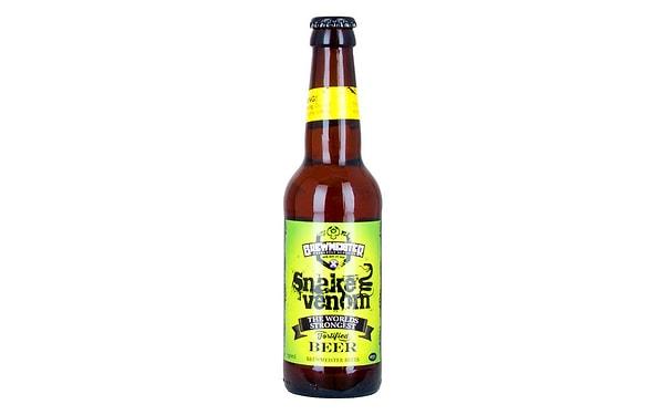 6. Dünyanın en güçlü birası "Snake Venom"
