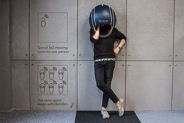 3. Устройство шлема состоит из шумопоглощающих материалов: стекловолокна для наружного корпуса, покрытого мембранной тканью с вспененным полиэтиленом во внутренней части шлема.