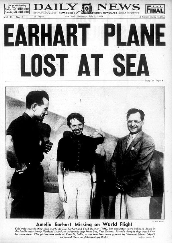 Earhart, son radyo mesajında yakıtlarının azaldığını belirttiği için çoğu insan uçağın denize düştüğünü varsaydı.