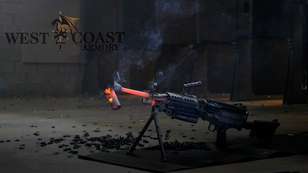 Makineli Tüfek Susturucusunun Erime Anı!