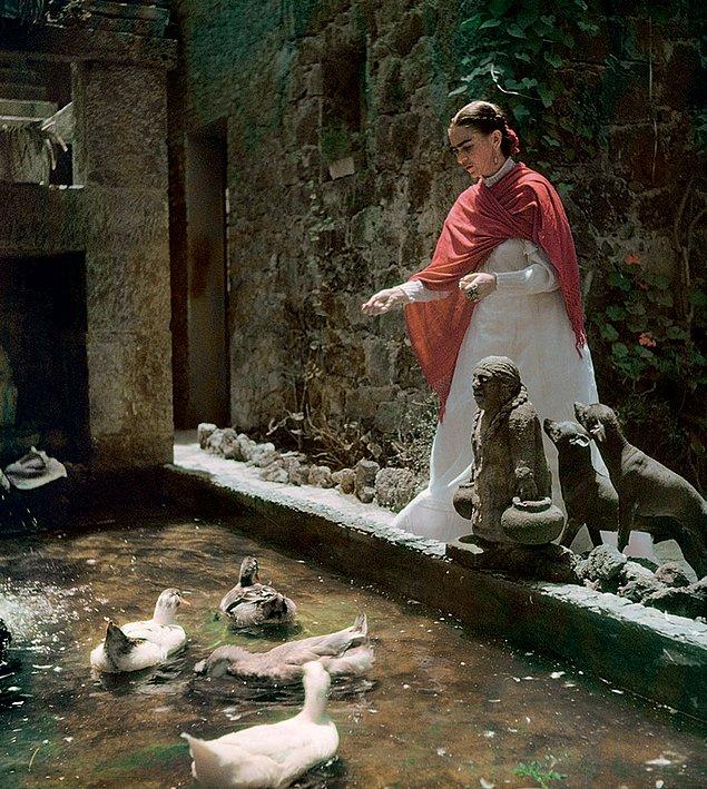 3. Ünlü Fransız fotoğrafçı Gisèle Freund, bu birbirinden etkileyici fotoğrafları 1950'lerin başında kültürel bir ikon ve muazzam bir yaratıcı olan Frida'nın anısı için çekti.