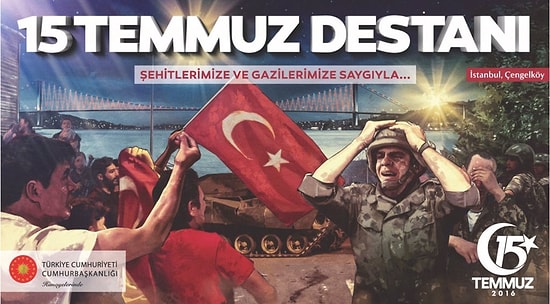 Cumhurbaşkanlığı'nın 15 Temmuz İçin Hazırladığı Afişler Sosyal Medyada Tartışılıyor