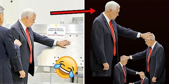 Mike Pence 'Dokunmayın' Yazan NASA Ekipmanına Fütursuzca Dokundu, İnternet Alemi Acımadı