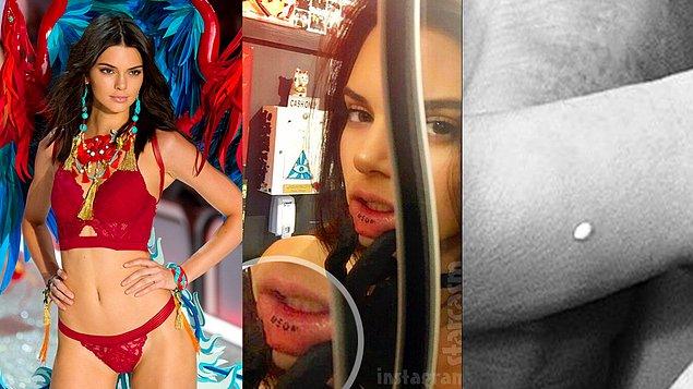 12. Modelik kariyerini çok ciddiye alan Kendall Jenner, görünmez dövmelerin sırrını çözmüş bile!
