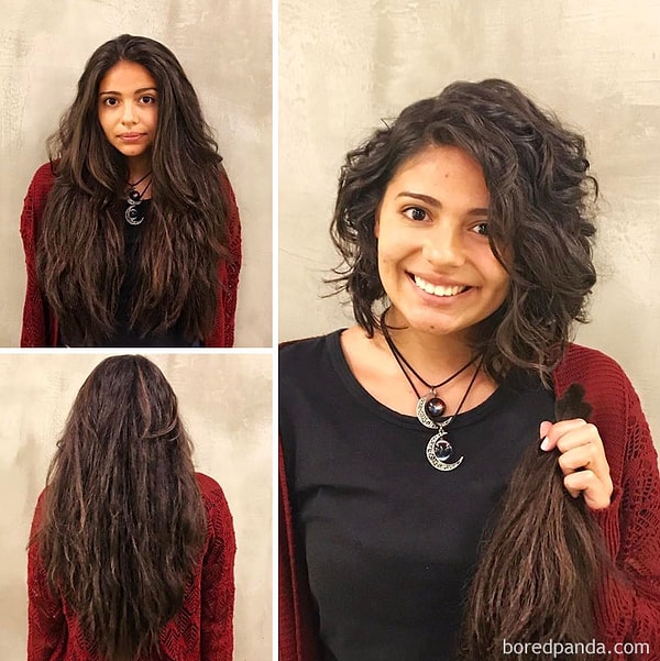 26. "Пожертвовала более половины своих волос на благотворительность"