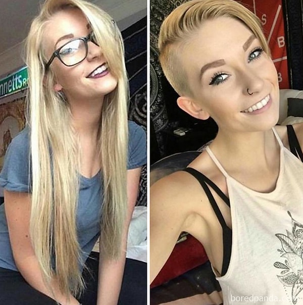 28. "Обожаю свою новую стрижку"