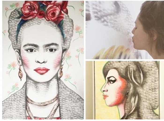 Ruju ve Dudaklarıyla Resim Yapan Sanatçıdan Birbirinden Güzel 20 Çalışma