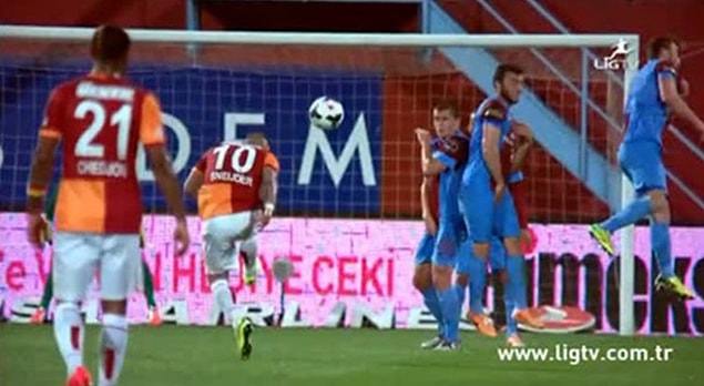 8. 2013-14 sezonunda Fenerbahçe şampiyon oldu ama Avrupa cezası olduğu için ligi 2. bitiren Şampiyonlar Ligi'ne katılacaktı. Galatasaray ile Beşiktaş da ikincilik mücadelesi veriyordu.