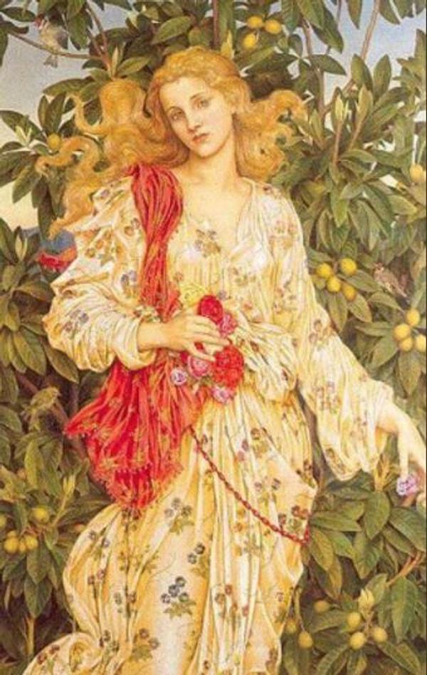 7. Beyoncé - "Lady Flora, Çiçeklerin Tanrıçası" Evelyn de Morgan, 1880