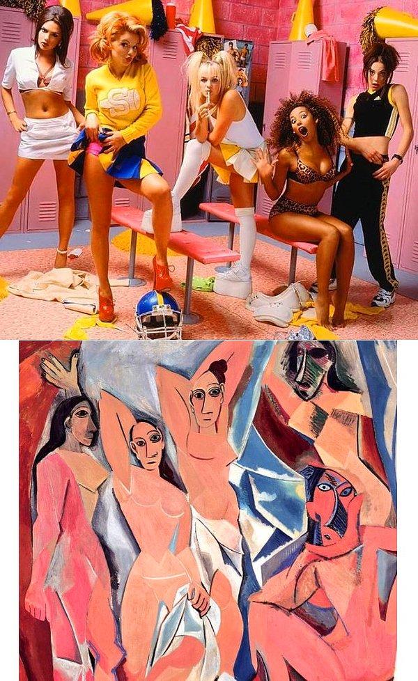 10. Spice Girls - "Avignonlu Kızlar" Pablo Picasso, 1907