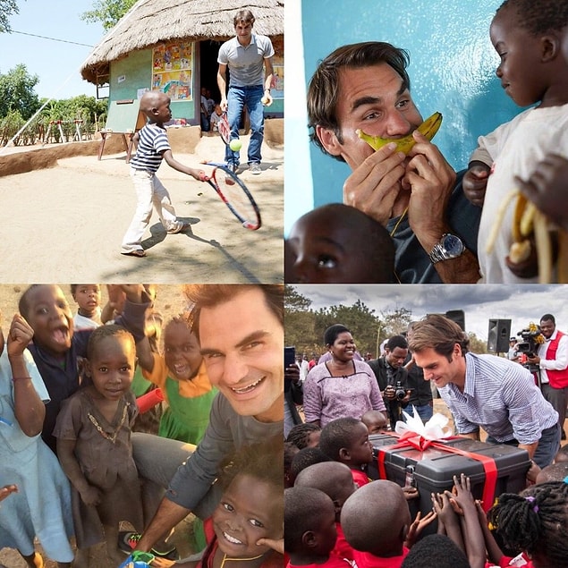 13. Malawi'de tam 81 tane anaokulu açan ünlü tenisçi Federer 👍🏻