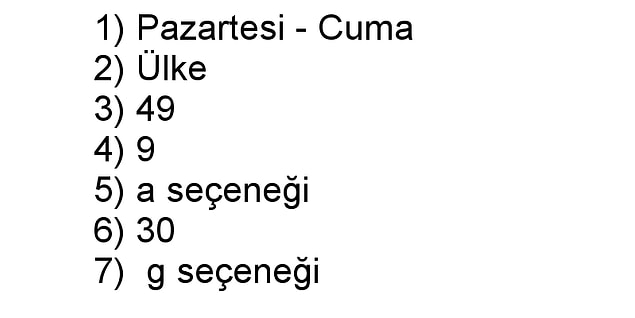 Cevaplar için tıklayın