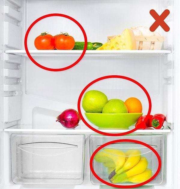 16. Hangi sebzelerin buzdolabında saklanmaması gerektiğini not edin.