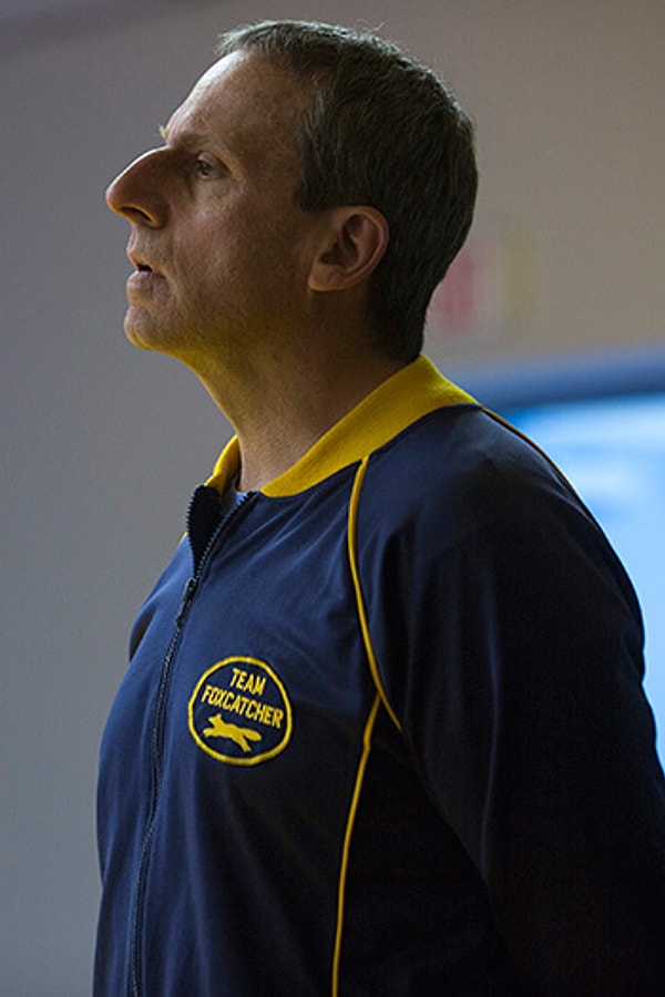 4. Стив Кэрелл - безумный миллионер Джон Дюпон в "Охотнике на лис"