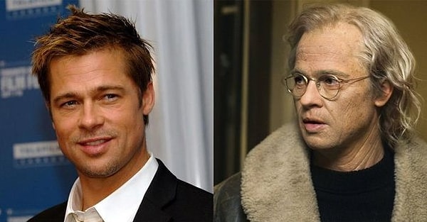 7. Брэд Питт - необычный ребенок в "Загадочной истории Бенджамина Баттона"