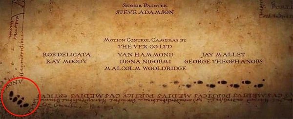 5. В конце титров фильма "Гарри Поттер и узник Азкабана" на карте мародеров можно заметить парочку, занимающуюся чем-то очень неприличным