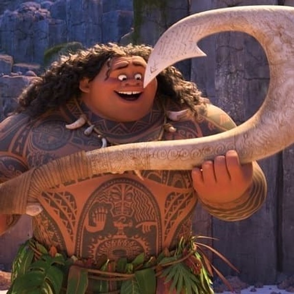 10. В Моане всякий раз, когда Мауи превращается в животное, его волшебный крюк прявляется где-то на теле животного