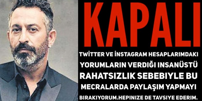 Gelen Yorumların Verdiği İnsanüstü Rahatsızlıktan Bunalan Cem Yılmaz'dan Veda Paylaşımı