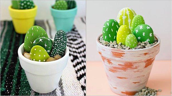 These very fun and decorative looking cacti are also very easy to make!